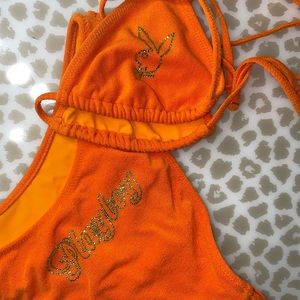 Orange PLAYBOY bikini! 🧡